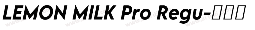 LEMON MILK Pro Regu字体转换